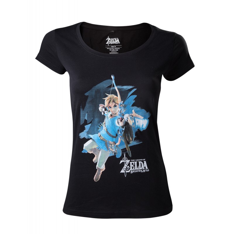 T-shirt - Zelda - Breath of the Wild - Link with Bow - Women's T-shirt - XL Femme 