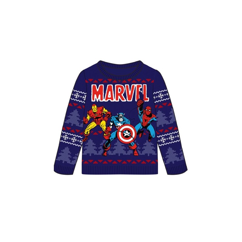 Pull de Noël - Enfant - Marvel - Avengers Rassemblement - Unisexe 14 - 15 