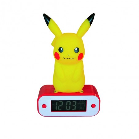 Réveil Numérique et Lampe LED - Pikachu - Pokemon