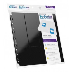 Pages Classeur Side-Loading - 24-Pocket (Noir) - (10ct)