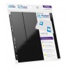 Pages Classeur Side-Loading - 24-Pocket (Noir) - (10ct)