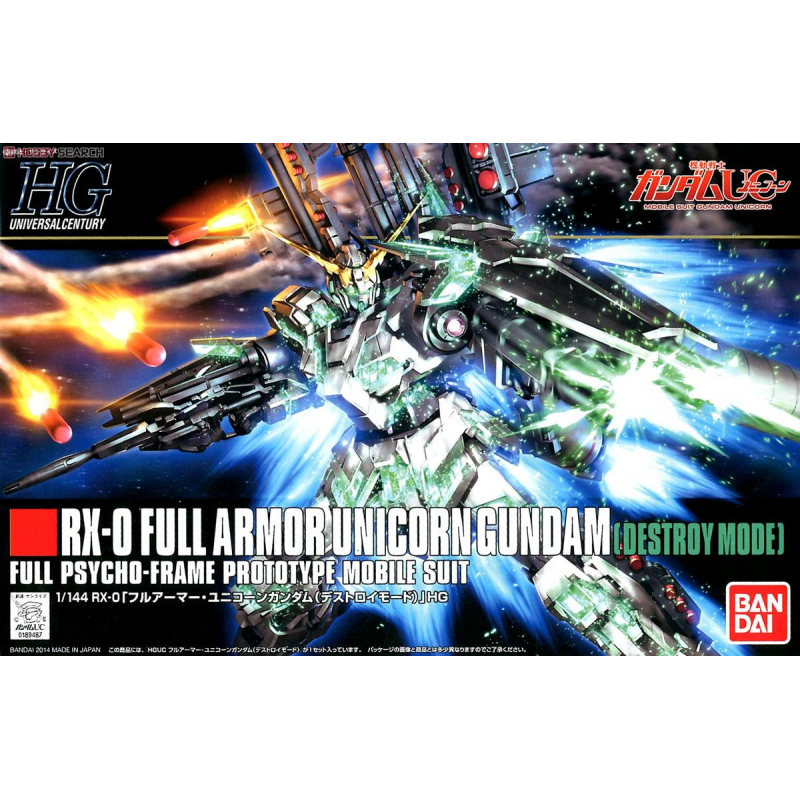 High Grade - Gundam - Full Armor Unicorn (Destroy Mode)