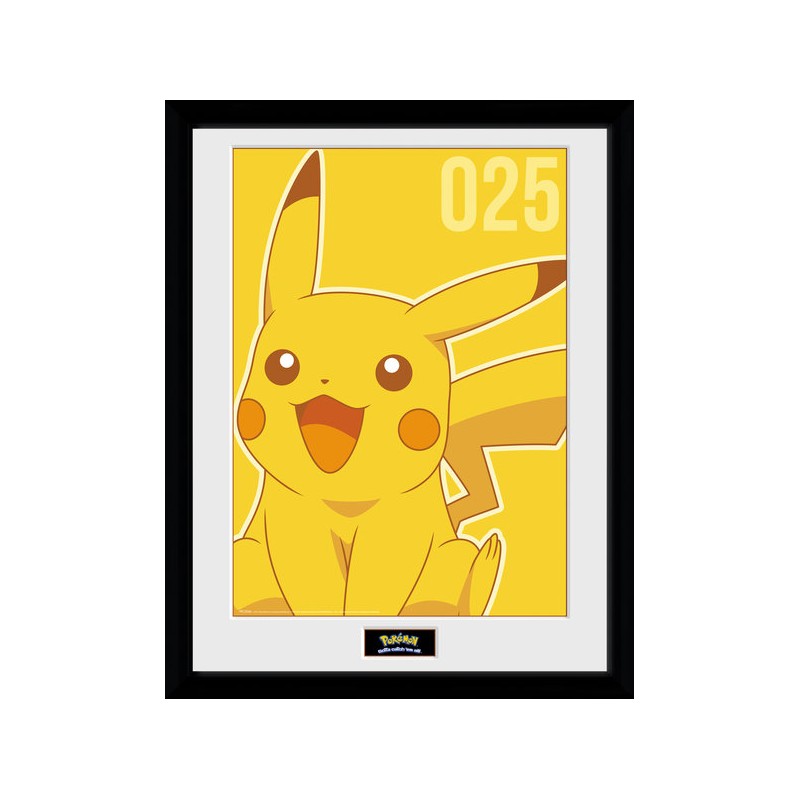 Cadre - Pikachu N°025 - Pokemon - 30 X 40