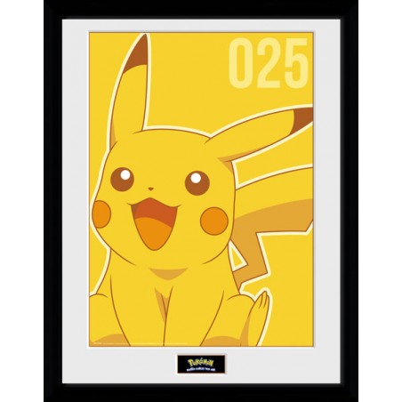 Cadre - Pikachu N°025 - Pokemon - 30 X 40
