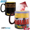 Gift Pack - Dragon Ball - Mug Thermo Réactif + Coaster "Goku Kamehameha"