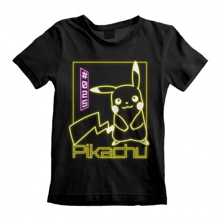 T-shirt - Pokemon - Pikachu Néon - Unisexe 5 - 6 