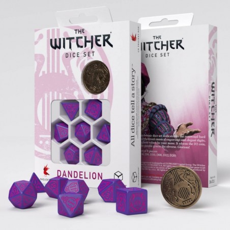 Set de dés - The Witcher - Dandelion - The Conqueror of Hearts