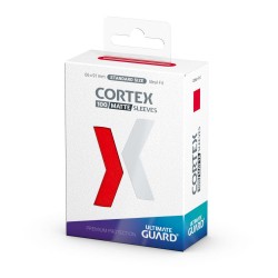 Protèges Cartes 100 pièces - Cortex - Standard - Rouge Matte