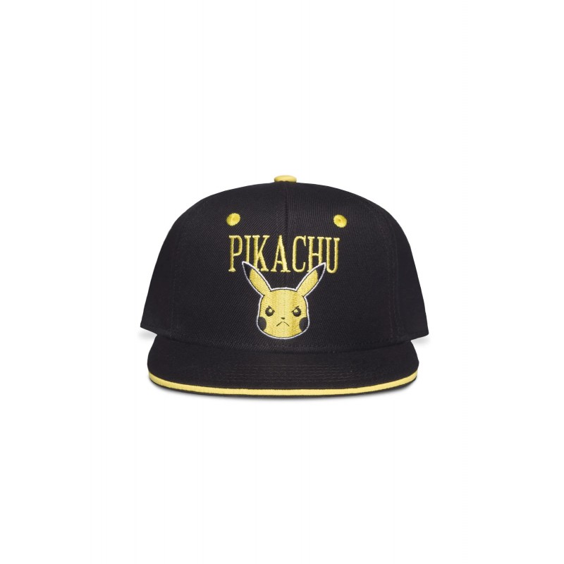 Casquette Snapback - Grumpy Pikachu (Noir) - Pokemon - U Unisexe 
