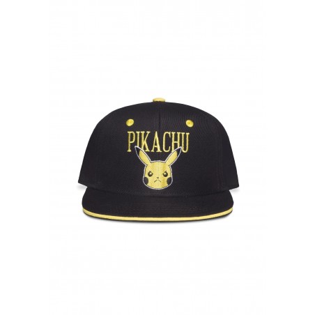 Casquette Snapback - Grumpy Pikachu (Noir) - Pokemon - U Unisexe 