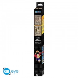 Set 2 Chibi Poster - Wanted Luffy et Ace - One Piece