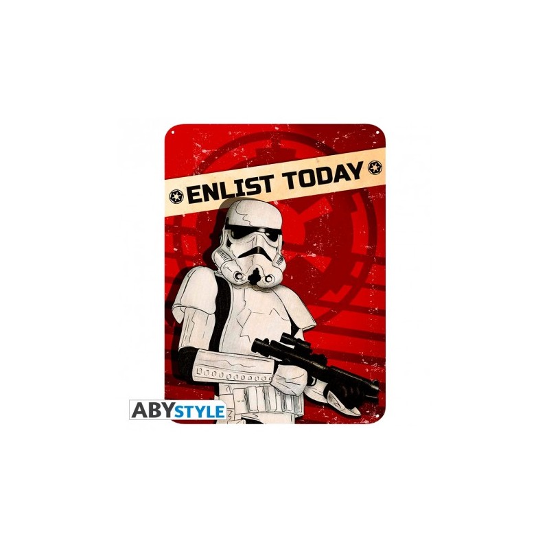 Plaque Métallique - Enlist Today - Star Wars (28x38)