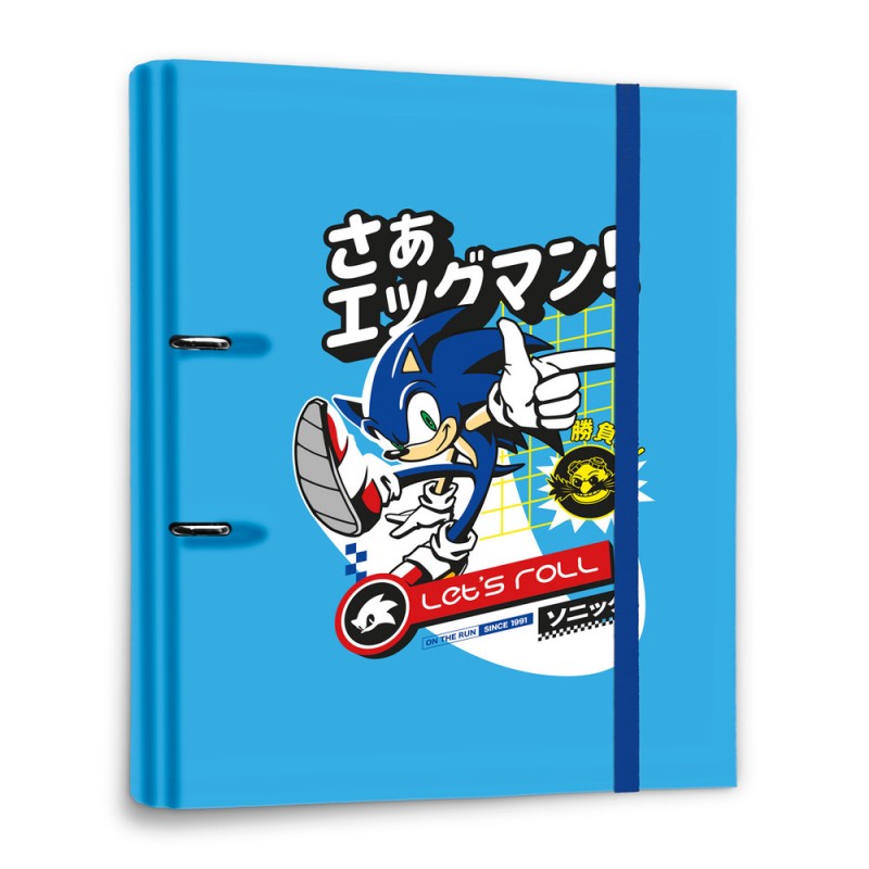 Classeur - 2 Anneaux - Let's Roll - Sonic