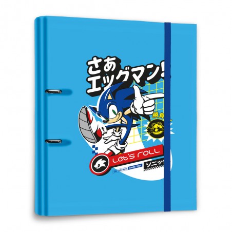Classeur - 2 Anneaux - Let's Roll - Sonic
