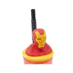 Gobelet 3D avec paille - Invincible Force - Iron Man