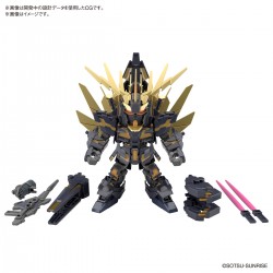 SD Cross Silouhette - Unicorn Banshee - Gundam