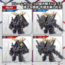 SD Cross Silouhette - Unicorn Banshee - Gundam