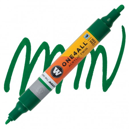 Marqueur pour Maquettes - One4All Twin - Acrylique M. Vert - 1,5/4mm - 096