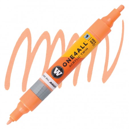 Marqueur pour Maquettes - One4All Twin - Acrylique Pêche Pastel - 1,5/4mm - 117