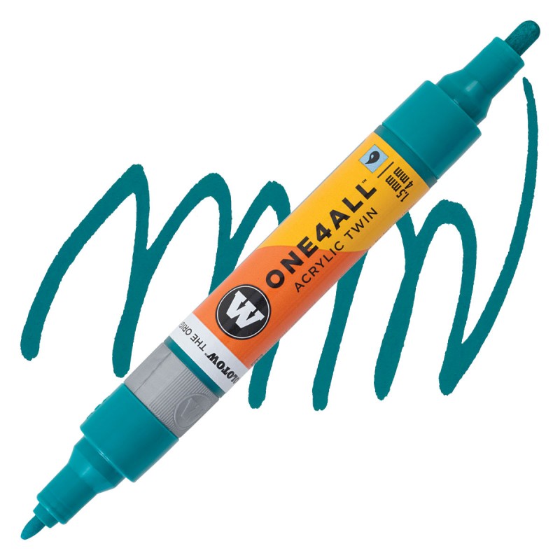 Marqueur pour Maquettes - One4All Twin - Acrylique Turquoise - 1,5/4mm - 235