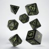 Set de dés - Elvish - Noir/Vert - Phosphorescents
