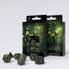 Set de dés - Elvish - Noir/Vert - Phosphorescents