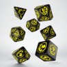 Set de dés - Dragon - Noir/Jaune