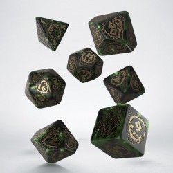 Set de dés - Dragon - Vert/Or