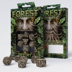 Set de dés - Forest 3D - Beige/Noir