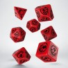Set de dés - Dragon - Rouge/Noir