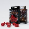 Set de dés - Dragon - Rouge/Noir