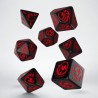 Set de dés - Dragon - Noir/Rouge