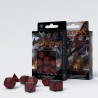 Set de dés - Dragon - Noir/Rouge