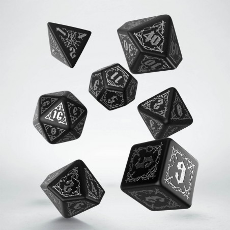 Set de dés - Bloodsucker - Noir/Argent