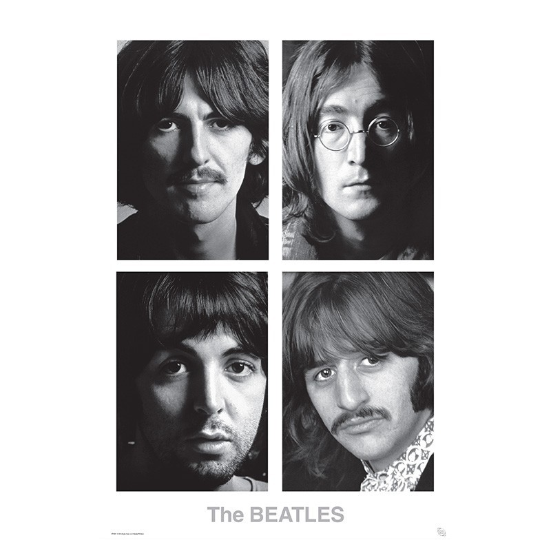 Poster - Album Blanc - The Beatles - Roulé et filmé
