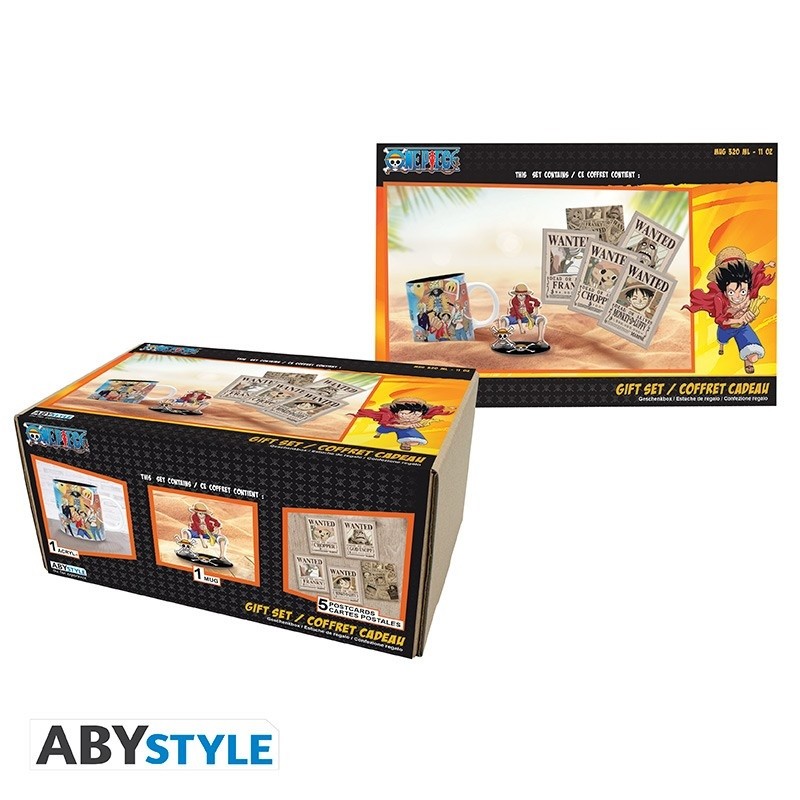 Gift Pack - One Piece - Mug + Acryl® + cartes postales - Luffy