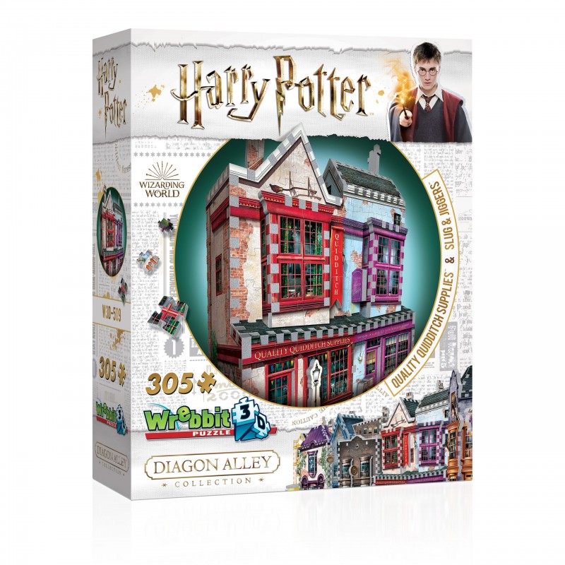 Puzzle 3D - Harry Potter - Boutiques Accessoires de Quidditch et Slug et Jiggers - 305 pièces