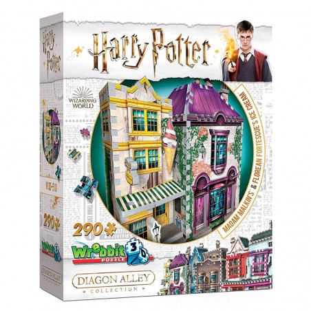 Puzzle 3D - Harry Potter - Boutiques Madame Guipure et Florean Fortescue - 290 pièces