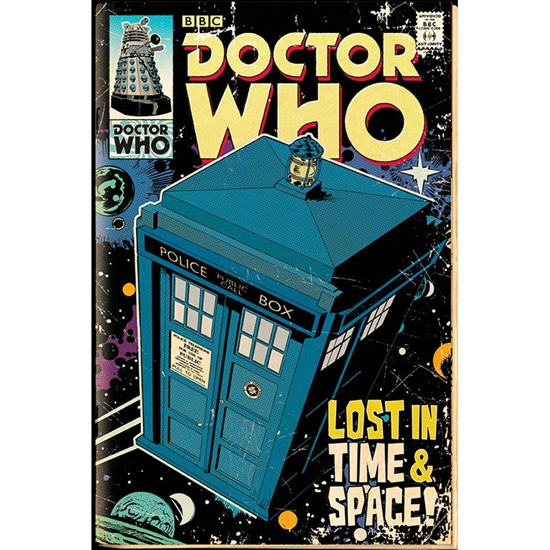 Poster - Dr Who - Tardis BD - poster roulé filmé (91.5x61)