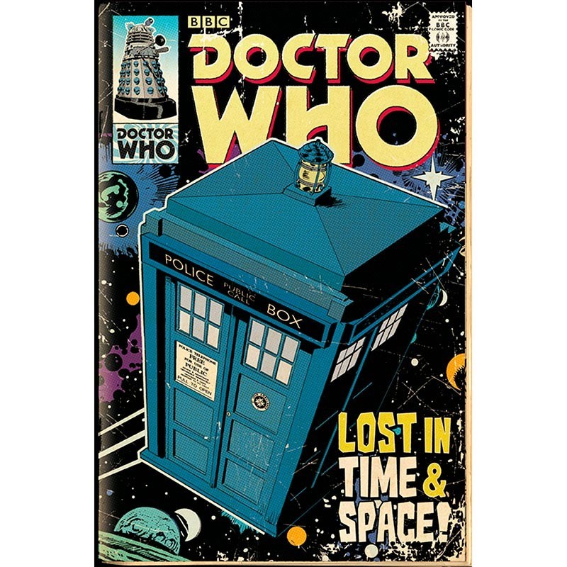Poster - Tardis BD - Dr Who - Roulé et filmé