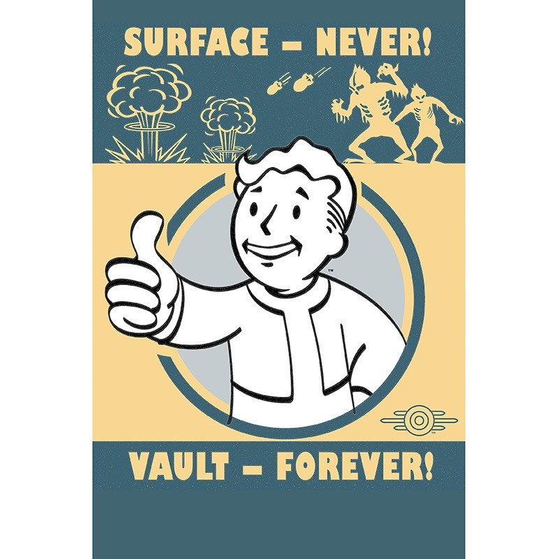 Poster - Fallout - Vault Forever - poster roulé filmé (91.5x61)