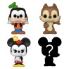 Pack de 4 - Dingo - Mickey et ses amis - Bitty POP Disney