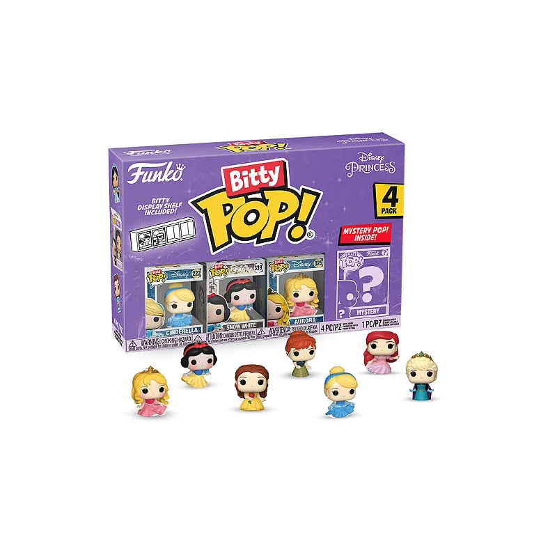 Pack de 4 - Cendrillon - Princesses Disney - Bitty POP Disney