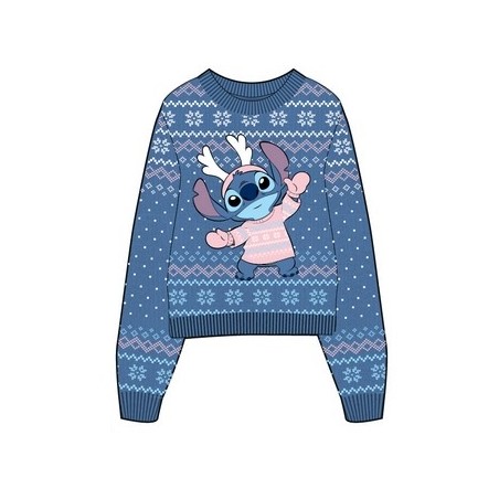 Pull de Noël - Stitch - Lilo et Stitch - Unisexe 7-8 