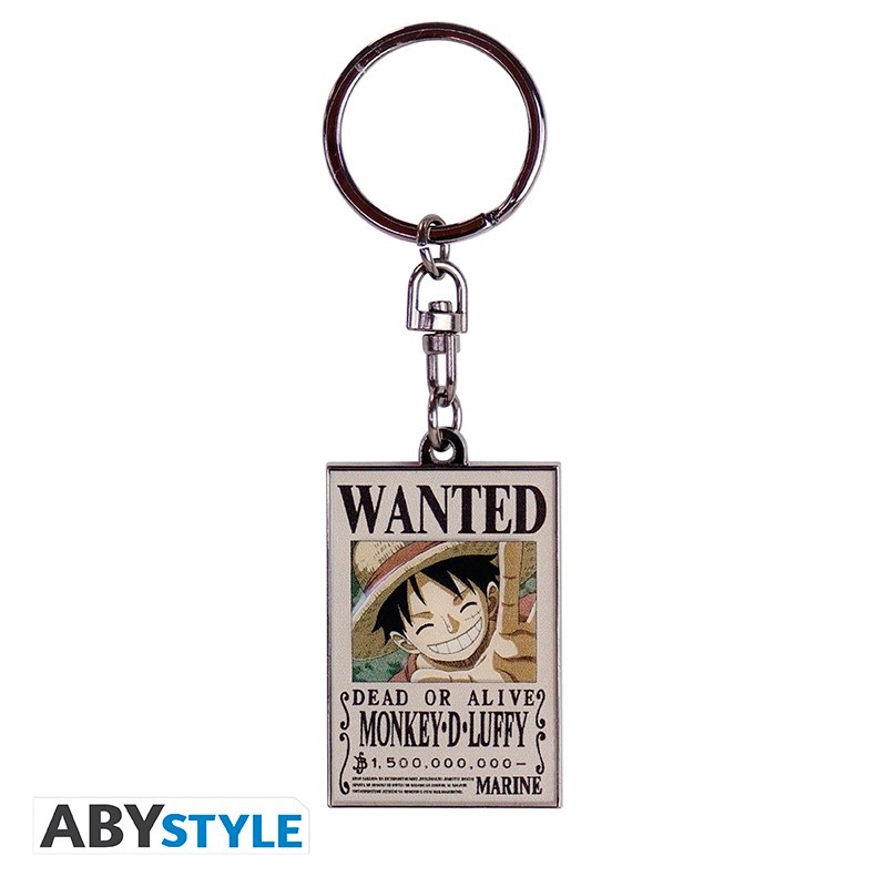 Porte-Clef Métal - One Piece - Wanted Luffy