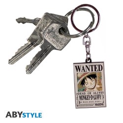 Porte-Clef Métal - One Piece - Wanted Luffy