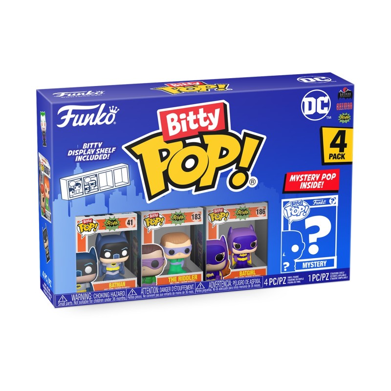 Pack de 4 - Batman / Adam West - DC Comics - Bitty POP DC Comics