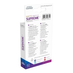 Protèges Cartes 60 pièces - Supreme UX - Small - Marron Matte