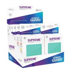 Protèges Cartes 80 pièces - Suprème UX - Standard - Turquoise