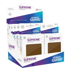 Protèges Cartes 80 pièces - Suprème UX - Standard - Marron Matte